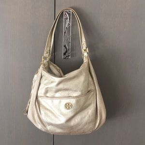Tory Burch gold handbag